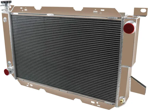 Vista 2 de ALLOYWORKS Radiador de aluminio de 3 filas para Ford F-150 F-250 F-350 F150 F250 F 350 Bronco 5.0L 5.8L 7.5L V8 Radiadores de flujo cruzado