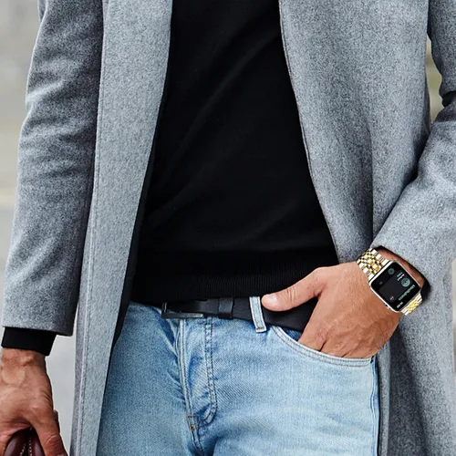 Vista 5 de SaNgaiMEi Correa de repuesto para Apple Watch de 1.496 pulgadas, 1.575 pulgadas, 1.614 pulgadas, 1.654 pulgadas, 1.732 pulgadas, 1.772 pulgadas