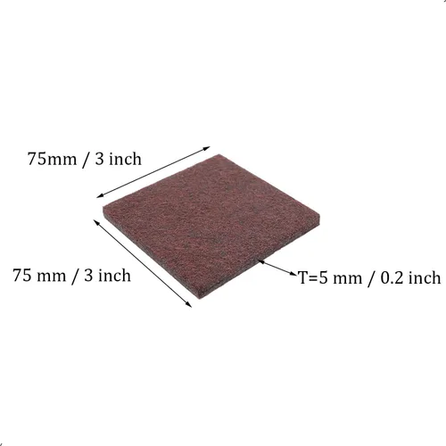 Vista 2 de 6 almohadillas cuadradas de fieltro para muebles, de 3 x 3 pulgadas, autoadhesivas, cortables, antiarañazos, protectores de suelo para patas