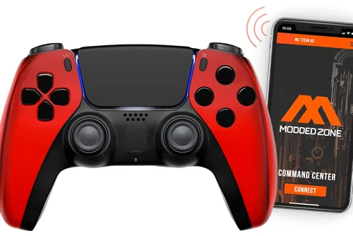 Vista 18 de MODDEDZONE Custom Rapid Fire, Anti Recoil, Macros MODDED Wireless Controller for PS5 & PC - Unique Smart Mods for ps5 controller controlled by the