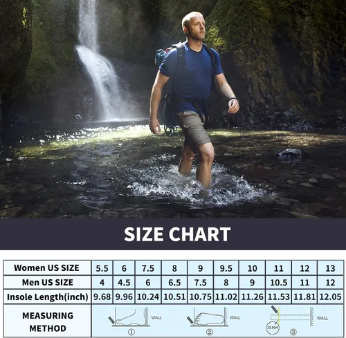 Vista 2 de JIASUQI Zapatos de agua atléticos para senderismo, descalzos, para natación, deportes, caminar, para mujeres y hombres