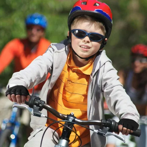 Vista 6 de FREEHAWK Guantes de ciclismo para niños, antideslizantes, ultrafinos, medio dedo, ciclismo, transpirables, guantes de patinaje sobre ruedas