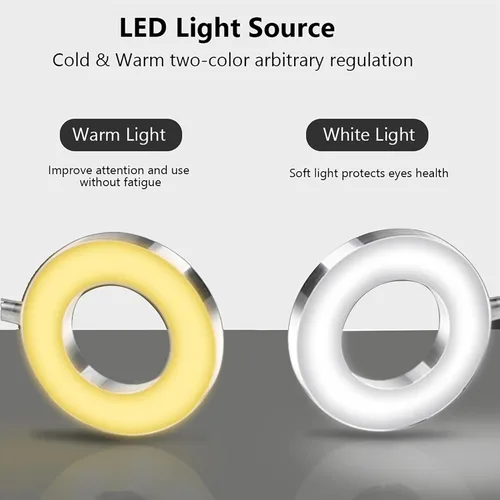 Vista 8 de Maquillaje, USB Maquillaje Tatuaje Lámpara LED, Lámparas de Belleza, Microblading Luz Belleza con Abrazadera LED Lámpara de Escritorio para Cejas