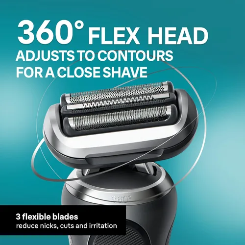 Vista 5 de Braun Series 7 - Afeitadora eléctrica para hombres, maquinilla de afeitar húmeda y seca, centro de limpieza y carga SmartCare 4 en 1, accesorio