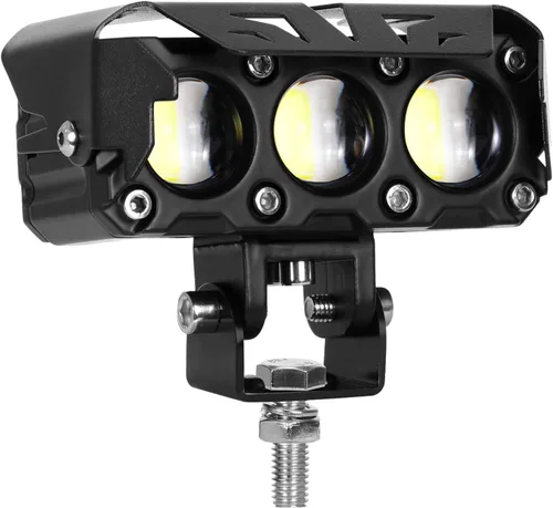 Vista 2 de KAWELL Luz de conducción LED de 60 W, luz antiniebla auxiliar, foco LED, IP68, impermeable, doble color, luz de trabajo LED para motocicleta