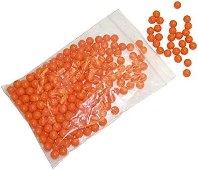 Vista 2 de 250 Orange .43 Calibre 0.433 in Paintballs Kingman Chaser Eraser Rap4 Pistolas