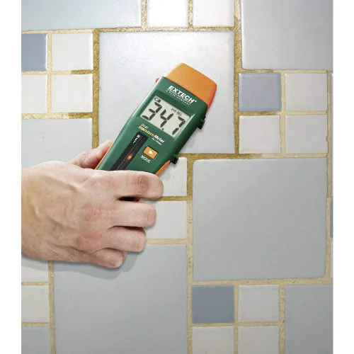Vista 2 de Extech MO265 - Medidor de humedad (combinación con y sin perforación) con RJ45 Pinless and remote pin probe, wood/building materials, depth to