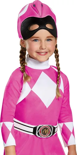 Vista 3 de Disguise Pink Ranger - Disfraz clásico para niño, rosa, M(3T-4T)
