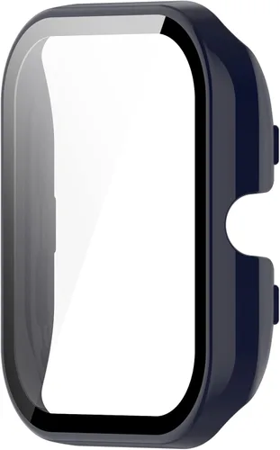 Vista 7 de Funda protectora compatible con Amazfit GTS 4 Mini, protector de pantalla de vidrio templado, cubierta completa para Amazfit GTS4 Mini Smartwatch