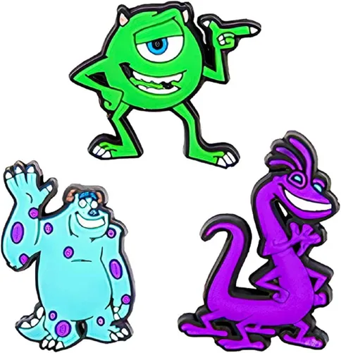 Vista 3 de HONAGLESHOP Dijes de dibujos animados para zapatos de película de terror, dijes de PVC de Halloween para zapatos, sandalias, pulseras y pulseras