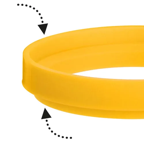Vista 4 de Trudeau, Juego de 2 anillos para huevos estándar, amarillo Maison (0537083) (paquete de 3)