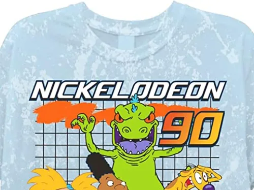 Vista 7 de Nickelodeon Camiseta clásica Rewind para hombre, Rugrats, Ren & Stimpy, and Hey Arnold Tie Dye