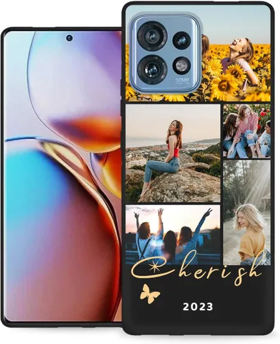 Vista 38 de Funda personalizada para Motorola Edge 2021 con nombre de texto y foto, diseño personalizado Edge2021 para teléfono móvil/smartphone/teléfono móvil