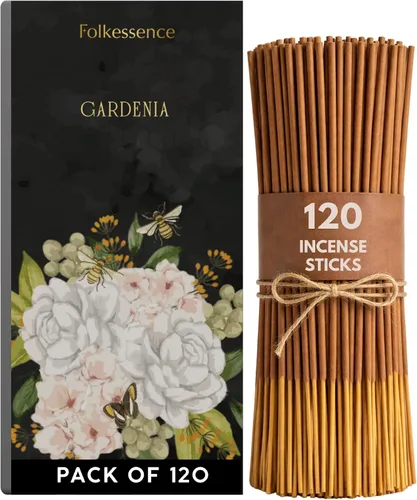 Vista 25 de Folkulture Varillas de incienso (120 varillas) Juego de 6 varillas de incienso con olor a verano para relajación Sin carbón, orgánico, no Huele