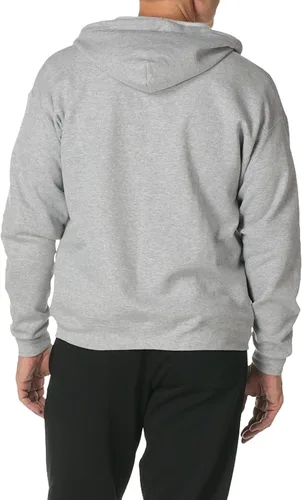 Vista 2 de Hanes - Sudadera EcoSmart con capucha y cremallera frontal hecha de una mezcla de algodón y vellón, de peso medio, para hombres
