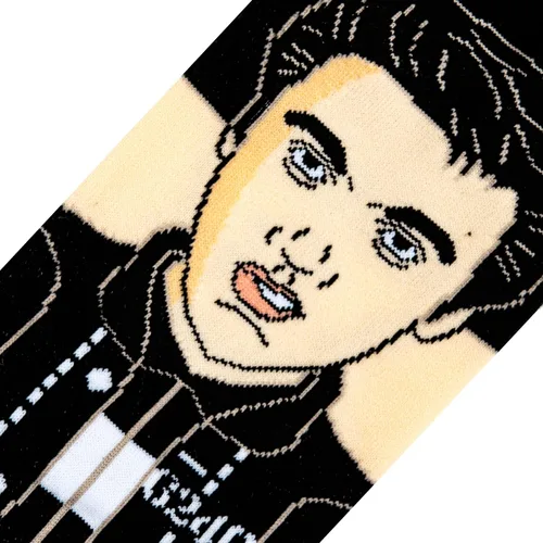 Vista 4 de Odd Sox, Elvis Presley, The King of Rock N Roll - Calcetines para hombre, divertidos regalos de coleccionista, Negro