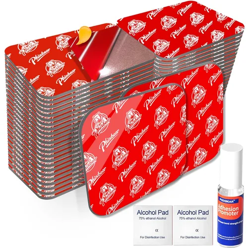 Vista 9 de PHIXBEAR - Cinta adhesiva de doble cara, resistente al calor, 12 almohadillas adhesivas