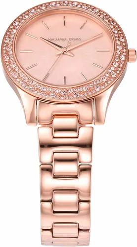 Vista 2 de Michael Kors Reloj de cuarzo Liliane para mujer con correa de acero inoxidable