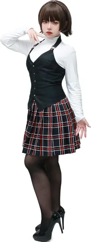 Vista 5 de C-ZOFEK P5 Makoto Niijima - Disfraz de uniforme para mujer