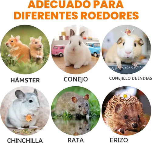 Vista 6 de Sofier Golosinas de Heno Timothy Juguetes para Conejos Juguetes para Conejitos Cobayo Hámster Masticables Naturales para Dientes Hechos a Mano