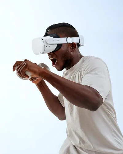 Vista 7 de TRANSNOVO Compatible with Oculus Quest 2 Head Strap, VR Accessory for Meta Quest 2,One-Button Retractable Lightweight Elite Strap,Enhanced Comfort