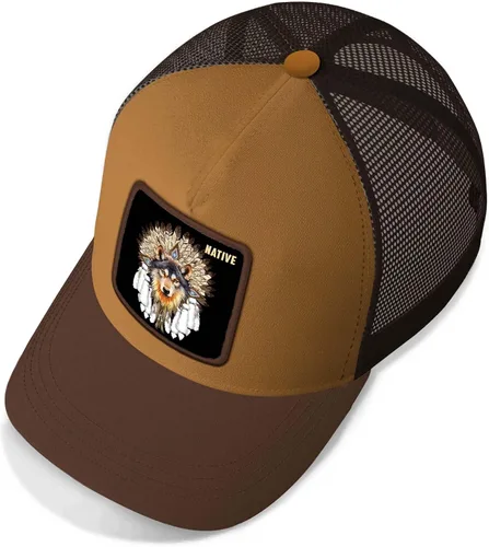 Vista 4 de Asvance Trucker Hat - Mesh Back Baseball Cap for Womens, Mens - Premium Native American Embroidered Hats - Gift for Mom, Dad