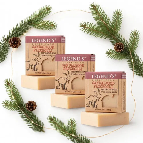Vista 20 de Legend's Creek Farm Goat Milk Soap - Barra de jabón hidratante limpiadora para manos y cuerpo, espuma cremosa de 5 onzas, jabón natural nutritivo