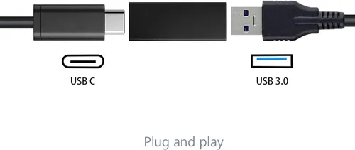 Vista 3 de Adaptador USB hembra a C hembra, conector adaptador USB 3.1 a C, conector adaptador USB 3.1 a C, conector de extensión USB bidireccional de alta