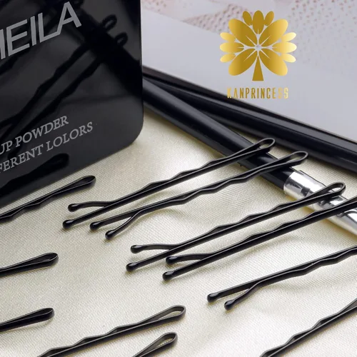Vista 5 de KANPRINCESS Kit de 100 horquillas de 2 pulgadas para el cabello, pinzas de sujeción segura para mujeres y niñas, salón de peluquería con caja