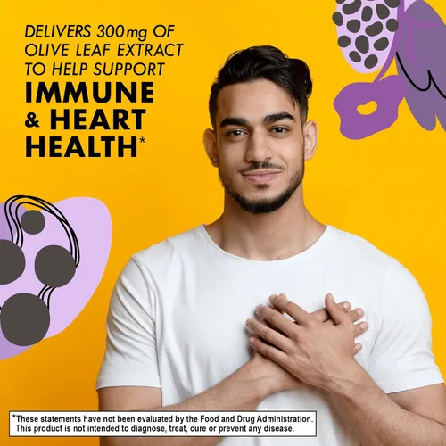 Vista 3 de BlueBonnet Nutrition Extracto de hierba de hoja de olivo, apoya la salud inmunológica*, salud del corazón*, sin gluten, sin soja, certificado