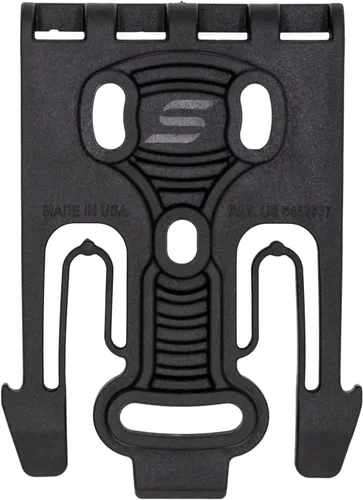 Vista 3 de Safariland QLS 1-2 Kit de sistema de bloqueo rápido, accesorio de plataforma para fundas de servicio y accesorios con horquilla de bloqueo y placa