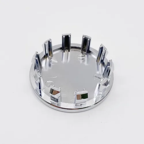 Vista 5 de 4 unidades de tapas centrales de rueda de 2.5 pulgadas (63 mm) cromadas de plástico para ruedas Dodge Ram 1500 2019-2022, reemplazo 6KF18TRMAA