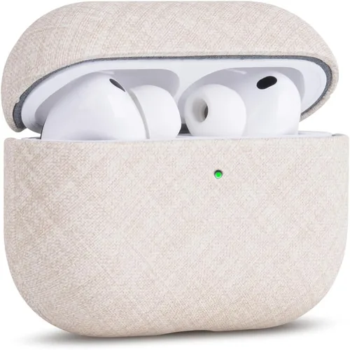 Vista 34 de Haobobro Funda de piel para AirPods Pro 3, piel seleccionada respetuosa con la piel, con textura de fibra de carbono, hecha a mano, funda rígida