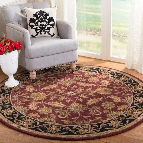 Vista 13 de Safavieh colección Heritage HG628A - tapete oriental tradicional hecho a mano de lana verde oscura y dorada, Lana, negro / beige (Black/ Beige)