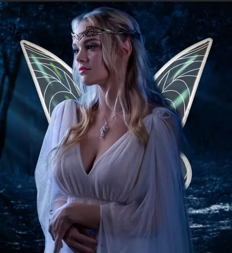 Vista 6 de 2 alas de hadas para adultos alas de mariposa para niñas y mujeres disfraz de Halloween con alas de ángel brillantes recuerdos de fiesta