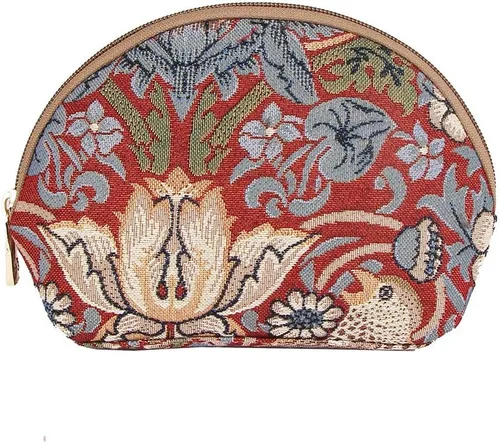 Vista 7 de Signare Bolsa de cosméticos para tapiz, bolsa de maquillaje para mujer con diseño floral Flor y tragar
