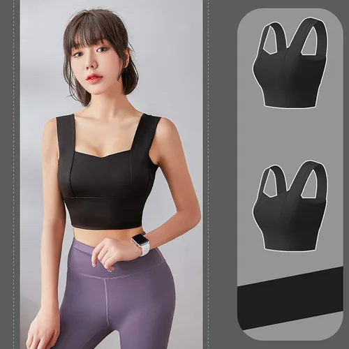 Vista 4 de Yoga Tops Ropa interior Ropa interior Sujetador Top Estilo Deportes Chaleco Llantas Mujer Sin Base Sexy Base Bras Pack