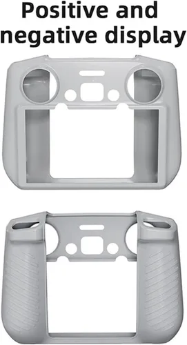 Vista 8 de Funda de silicona para DJI Air 3 RC 2 Controller Funda protectora RC Accesorios de control remoto (gris)