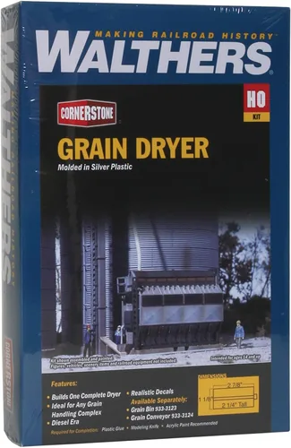 Vista 3 de Walthers Cornerstone Secador de granos, 8, gris