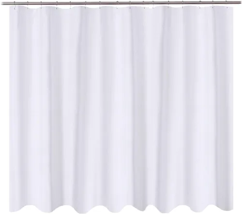 Vista 54 de N&Y Home Cortina o forro de tela para ducha, lavable a máquina, estrecho, negro, de 36 x 72 pulgadas Hotel Quality, Bottom Magnets, Washable