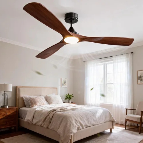 Vista 13 de Ventilador de techo inteligente de 60 pulgadas con luces LED y Negro