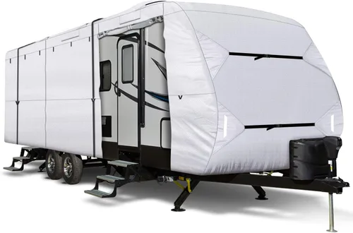 Vista 9 de Leader Accessories - Funda protectora para remolque de viaje para caravana, 3 capas, polipropileno 165g Heavy Duty Camper Cover,Snowproof,Anti-UV