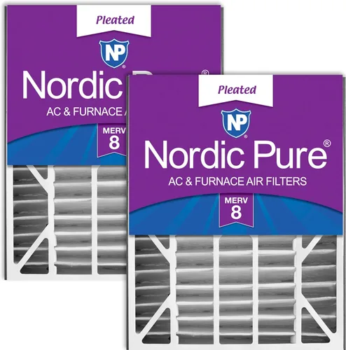 Vista 9 de Nordic Pure 20 x 25 x 5 (tamaño real: 19 3/4 x 24 1/4 x 4 7/8) Filtro de aire Air Bear Merv 8 de repuesto para reducción de olores de carbono puro