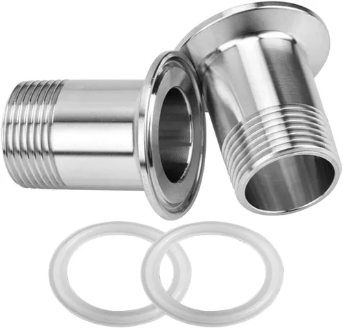 Vista 7 de Instalación de tubería sanitaria 1" NPT rosca hembra x 1.5" Tri Clamp 2 piezas