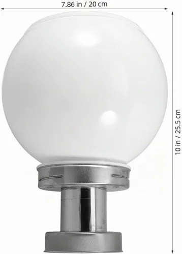 Vista 2 de Uonlytech Luz negra para poste al aire libre, luces de pilar alimentadas por energía solar con base de montaje en muelle, lámpara de césped