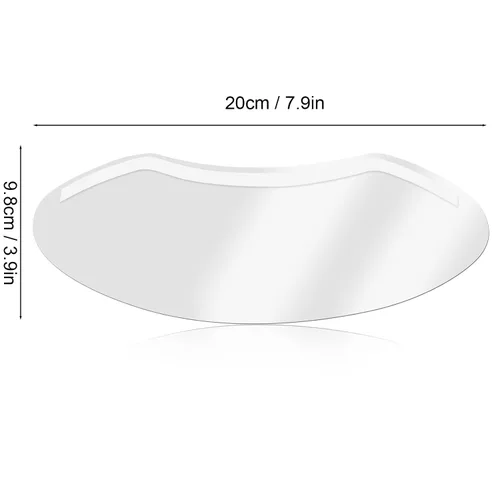 Vista 7 de Pilipane 50 viseras faciales desechables, viseras protectoras transparentes de ducha para procedimientos de pestañas y cejas