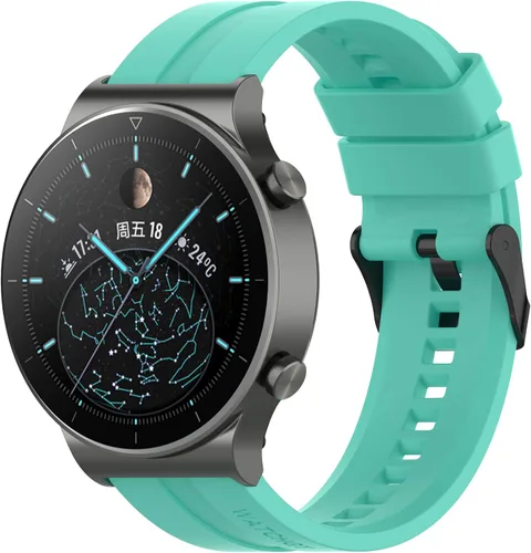 Vista 21 de FitTurn Band Compatible with Huawei Watch 5 4 Pro/GT 7 6 5 4 3 2 Pro/GT 2e/GT 7 6 5 4 46mm/GT2 46mm/GT Active/ Replacement Straps Silicone Bands