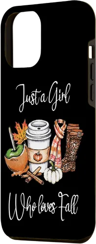 Vista 2 de iPhone 12 Pro Max Just A Girl Who Loves Fall Pumpkin Spice Boot Estuche de regalo de girasol