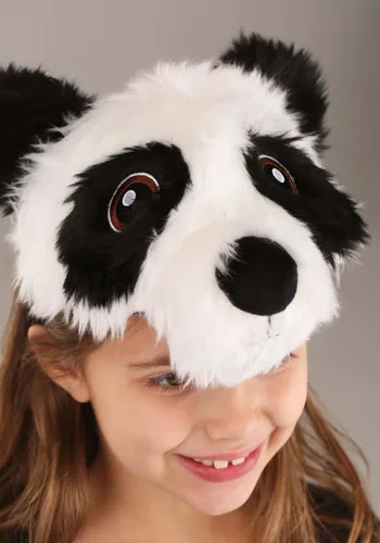 Vista 3 de Kit de disfraz con diadema peluda de panda y guantes Multicolor
