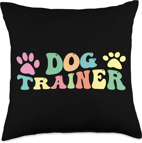 Vista 4 de Dog Trainer Dog Training Dog Agility Gifts Trainer Training Dog Agility Throw Pillow, 16x16, Multicolor